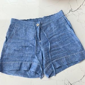 Tommy Bahama Women’s Shorts Blue Linen Size XXS